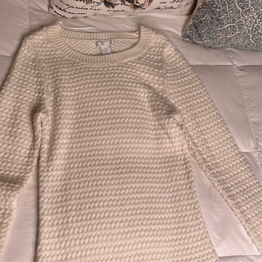 Design History Cream Textured Sweater